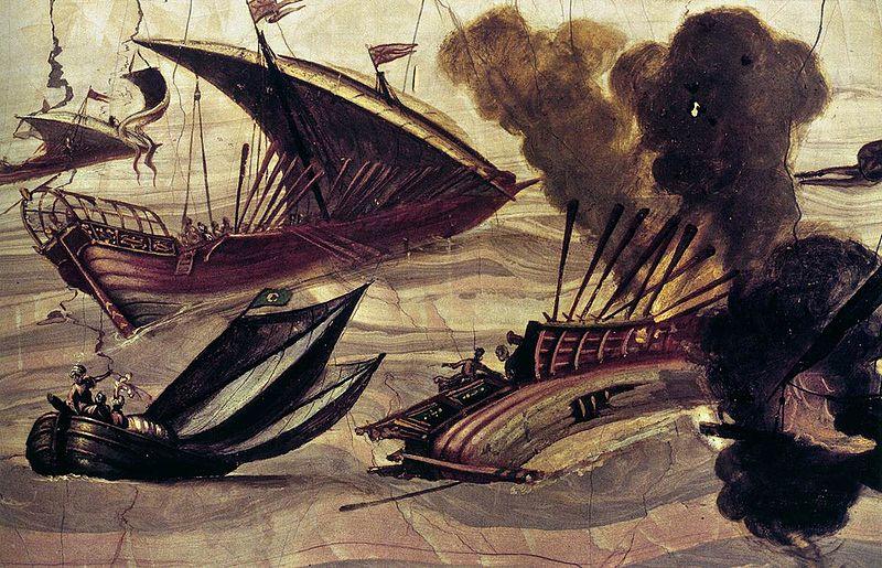 Filippo Napoletano Naval Battle China oil painting art
